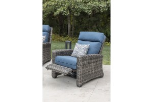 Cushioned High Back Recliner with Lumbar Pillow 